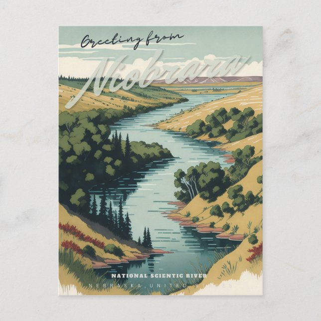 The Niobrara River Postcard (Front)
