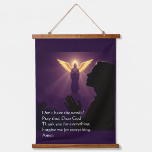 The No Excuse Prayer Hanging Tapestry