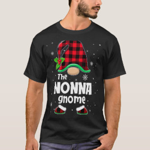 The Nonna Gnome Buffalo Plaid Christmas Matching F T-Shirt