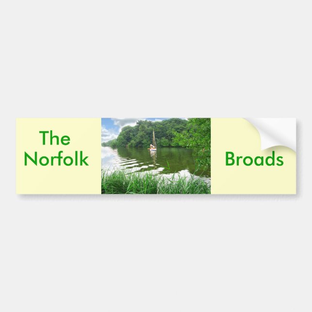 The Norfolk Broads Bumper Sticker (Front)