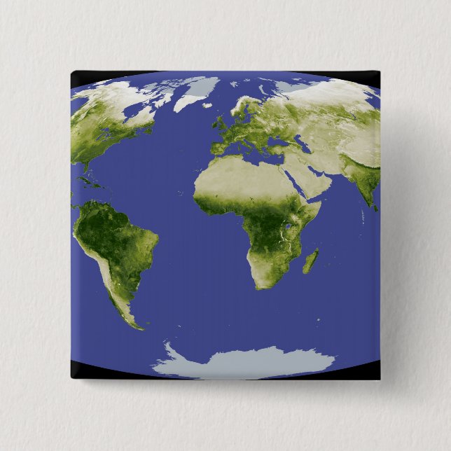 The Normalised Difference Vegetation Index 15 Cm Square Badge (Front)