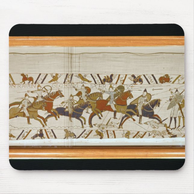 The Norman cavalry attacks the English Mouse Pad (Front)