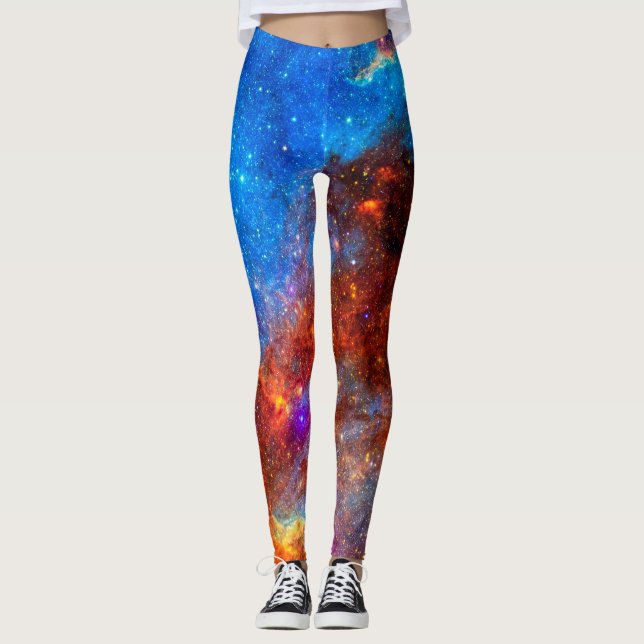 The North America Nebula Jigsaw Puzzle Leggings (Front)