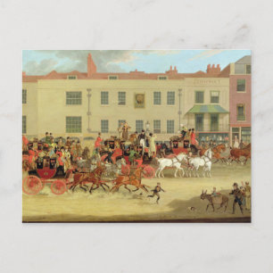 The North Country Mails at the Peacock, Islington, Postcard