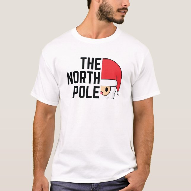The North Pole Christmas T-Shirt (Front)