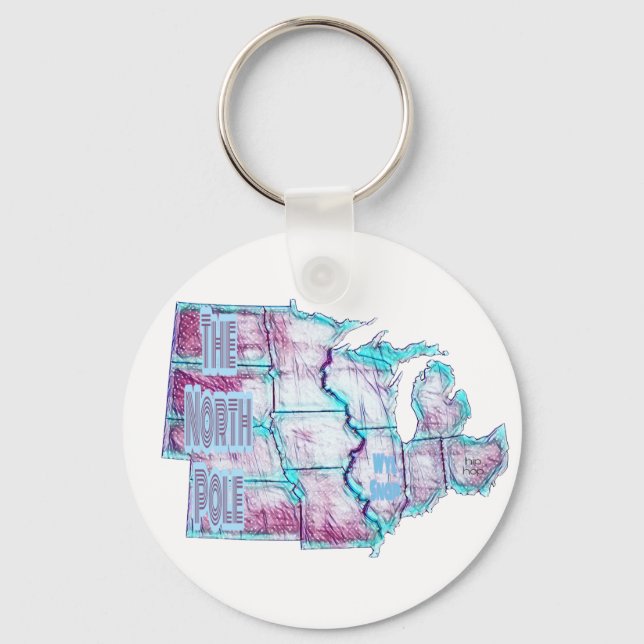 The North Pole Key Ring (Front)