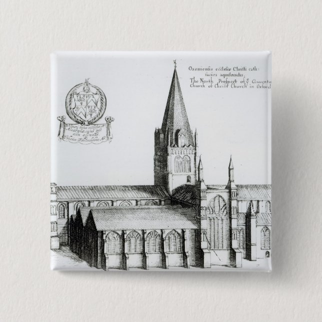 The North Prospect of Conuentuall 15 Cm Square Badge (Front)