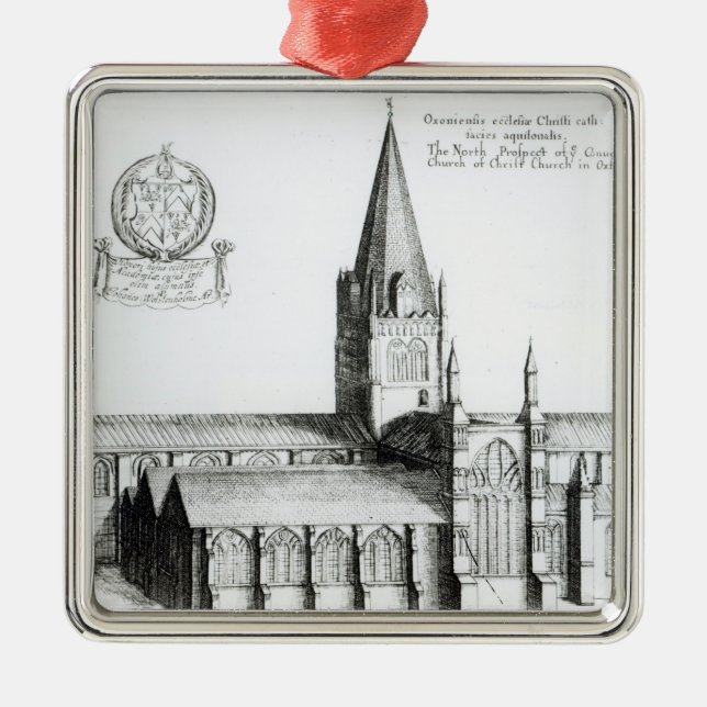 The North Prospect of Conuentuall Metal Ornament (Front)