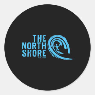 The North Shore Oahu Hawaii Classic Round Sticker