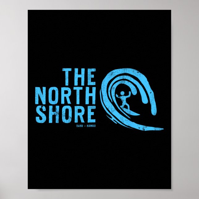 The North Shore Oahu Hawaii  Poster (Front)