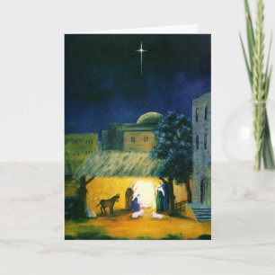 The North Star Nativity Christmas Greeting Card