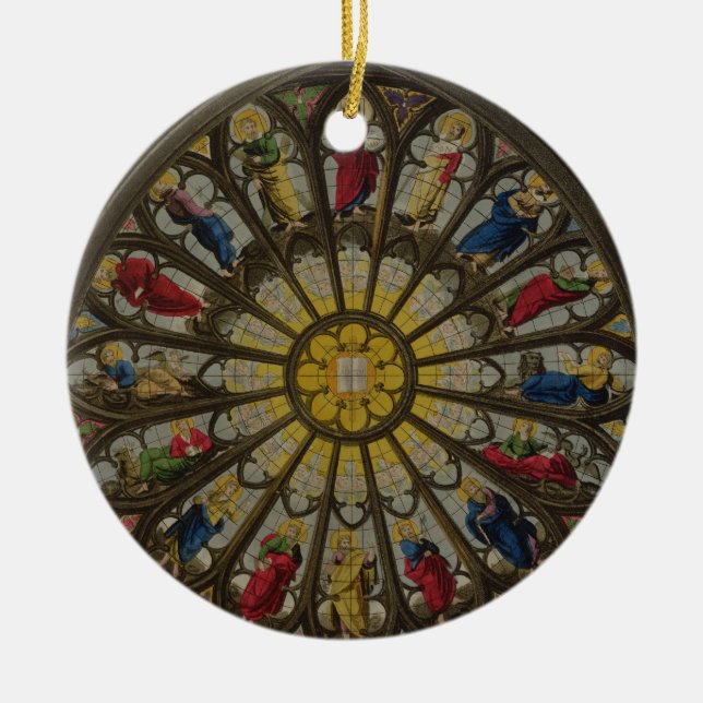 The North Window, plate D from 'Westminster Abbey' Ceramic Ornament (Front)