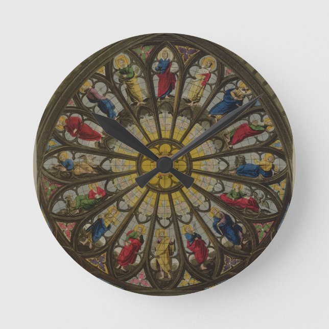 The North Window, plate D from 'Westminster Abbey' Round Clock (Front)