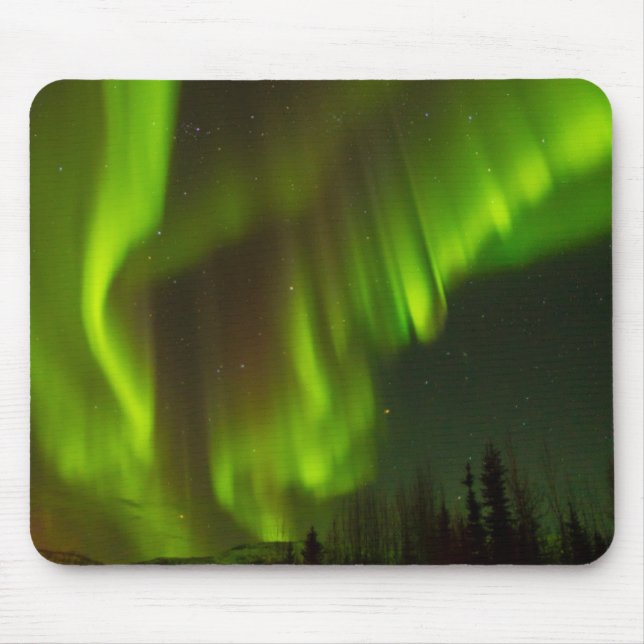 The Northern Lights | Fairbanks, Alaska Mouse Pad (Front)