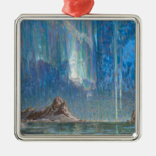 The Northern Lights from North Norway (Aurora) Metal Ornament