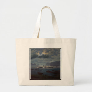 The Northern Sea in Moonlight, 1823-24 Large Tote Bag