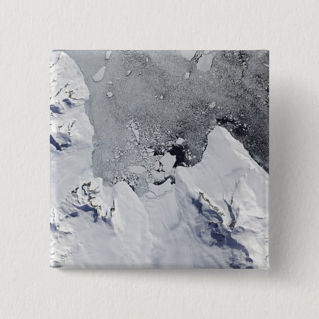 The northern tip of Alexander Island 15 Cm Square Badge (Front)