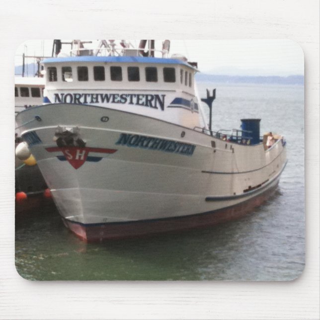 The Northwestern crab fishing boat Mouse Pad (Front)