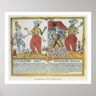 The Nose and the Frost, Russian, late 18th century Poster