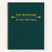 The Notebook | Minimalist Emerald Gold Journal