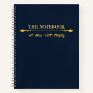 The Notebook Minimalist Navy Blue Gold Journal