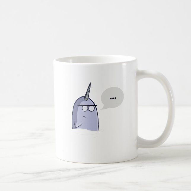 The Nothing Narwhal Coffee Mug (Right)