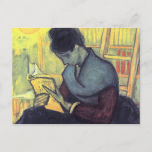 The novel reader by Vincent van Gogh Postcard