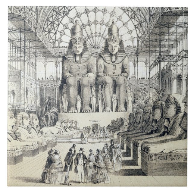The Nubian Court at The Crystal Palace in Sydenham Tile (Front)