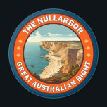 The Nullarbor Great Australian Bight Retro Emblem Magnet<br><div class="desc">The Nullarbor Great Australian Bight vector design. The Nullarbor Plain is part of the area of flat country of southern Australia,  located on the Great Australian Bight coast.</div>