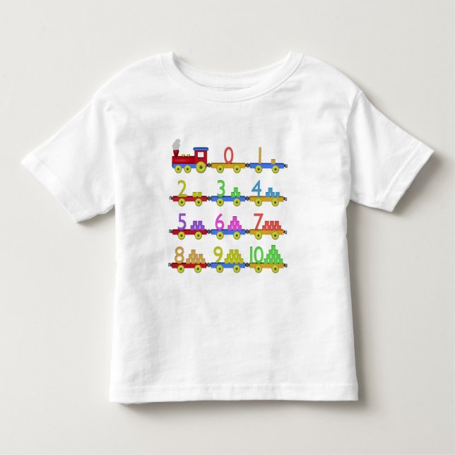 The Number Train Toddler T-Shirt (Front)