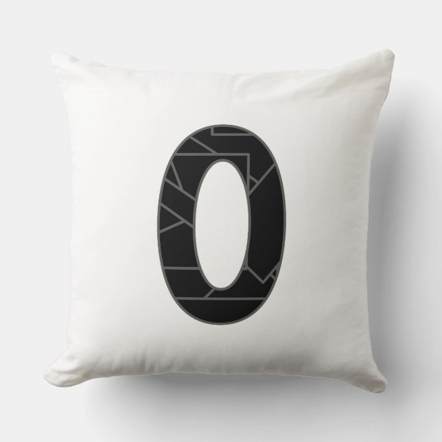 The number zero (0) in black cushion (Front)