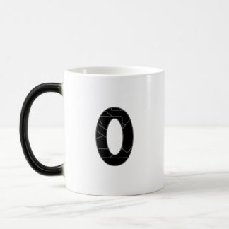 The number zero (0) in black magic mug