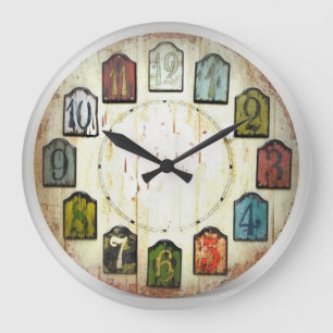 The numbered blocks large clock