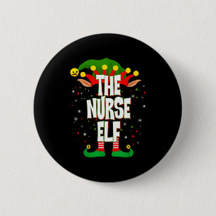 The Nurse Elf Christmas 6 Cm Round Badge