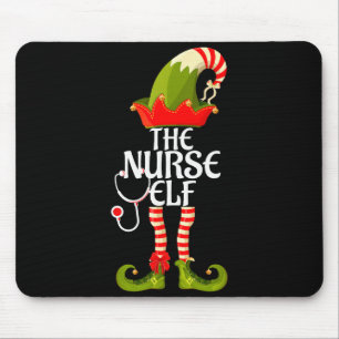The Nurse Elf Family Matching Christmas 2023 Mouse Pad