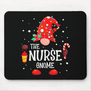 The Nurse Gnome Matching Family Christmas Gnome Pa Mouse Pad