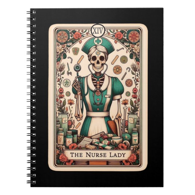 The Nurse Lady Tarot Card Notebook Collection (Front)