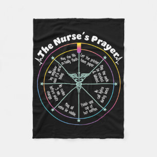 The Nurse´s Prayer Nurse Week Apparel Rn Lpn Medic Fleece Blanket