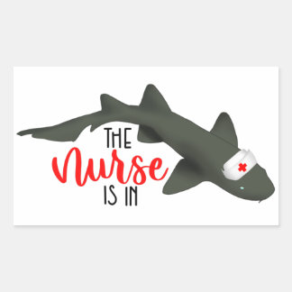 The Nurse Shark Is In Rectangular Sticker