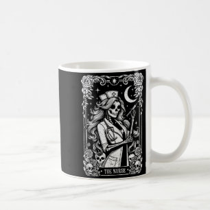 The Nurse Skeleton Tarot Card Funny Nursing Nurse Coffee Mug