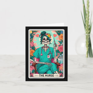 The Nurse Tarot Card Funny Skeleton Nurse Witchy M