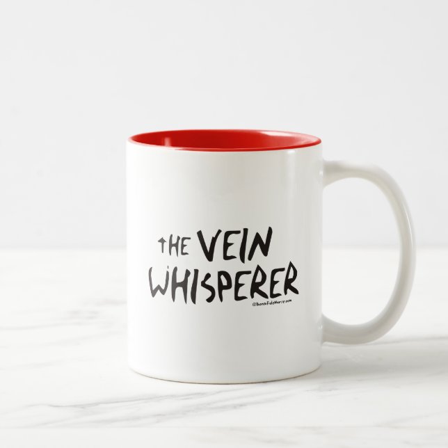 The Nurse Vein Whisperer Two-Tone Coffee Mug (Right)