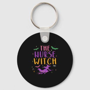 The Nurse Witch Halloween Classic T-Shirt Key Ring