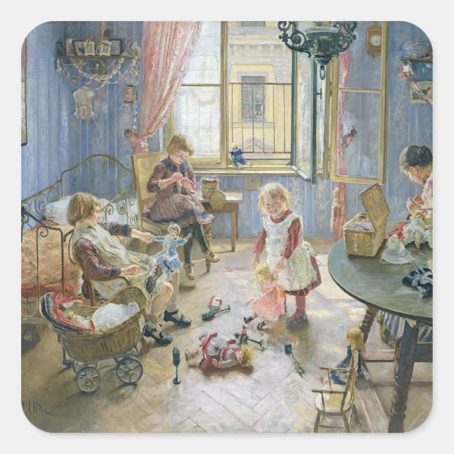 The Nursery, 1889 Square Sticker (Front)