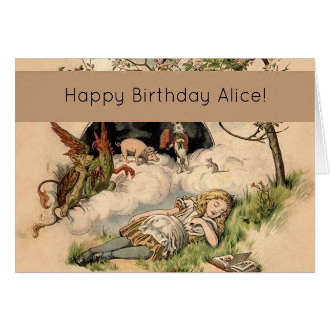 The Nursery Alice 1890 Vintage Wonderland Cover (Front Horizontal)