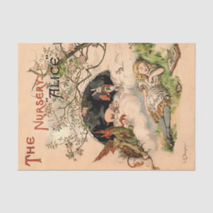 The Nursery Alice 1890 Vintage Wonderland Cover Tissue Paper