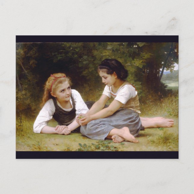 The Nut Gatherers by W.A. Bouguereau Postcard (Front)