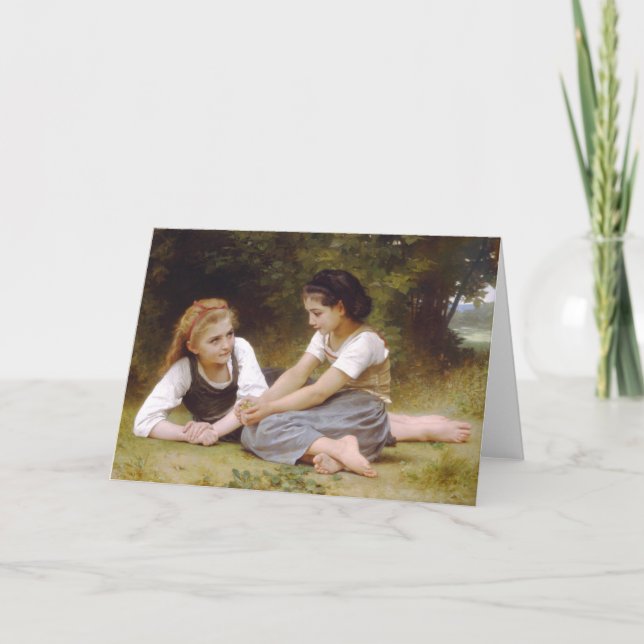 The Nut Gatherers, William-Adolphe Bouguereau Card (Front)