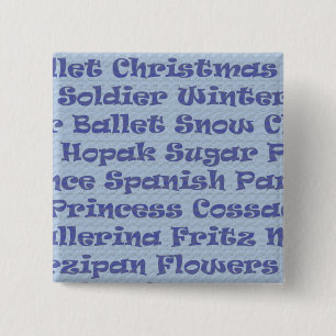The Nutcracker 15 Cm Square Badge