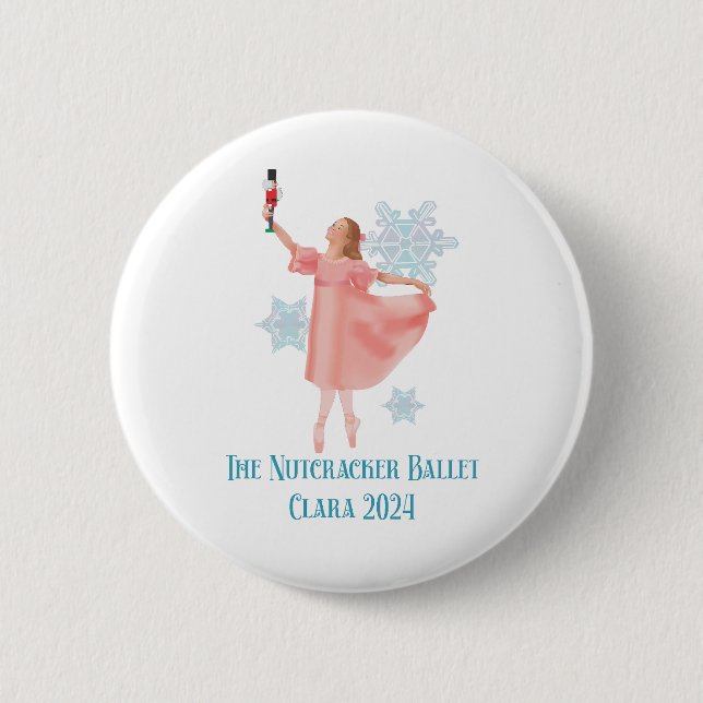 The Nutcracker 2024 - Clara 6 Cm Round Badge (Front)